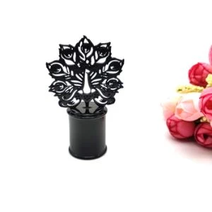 Čepice Black Flower Zamac pro balení parfémů