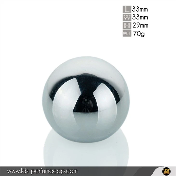 Matt Black Spherical Zamac Perfume Lid